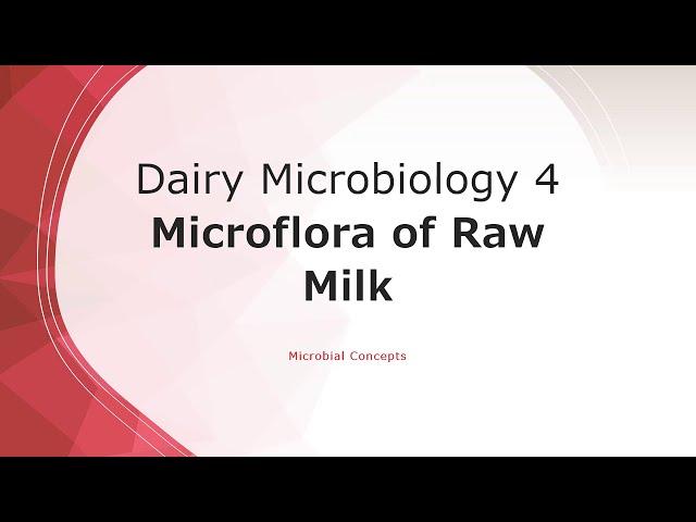 Microflora of Raw Milk | Dairy Microbiology 4 |Bacteria in Raw milk