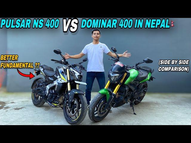 New Pulsar Ns 400 Vs Dominar 400 in Nepal: Which 400cc to choose from- Looks, Sound & Price..