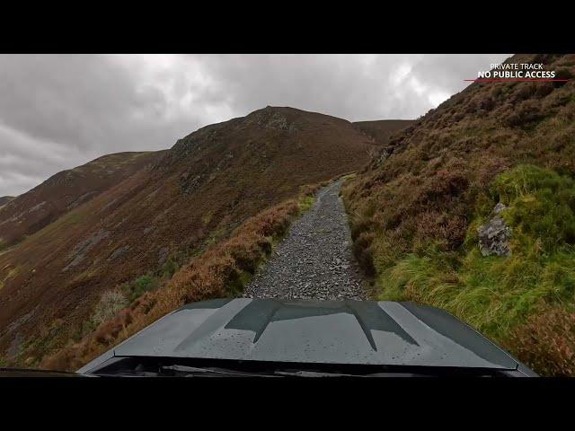 The All New 2024 Dacia TCe 130 Duster 4x4's being driven up to Skiddaw House, The Lake District