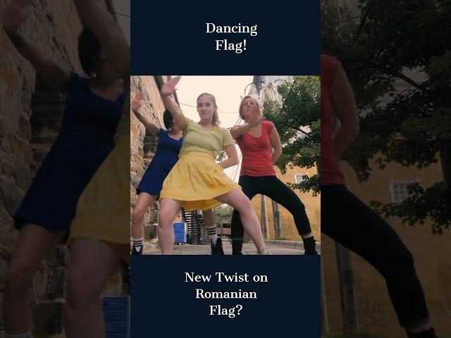 Three Girls Dance Dressed in Romanian Flag Colors, a Tribute: Mesmerizing Dance to Makeba's Jain"