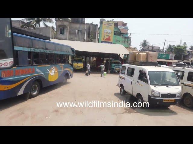 Jajpur town in Orissa - take a bus ride through rural India