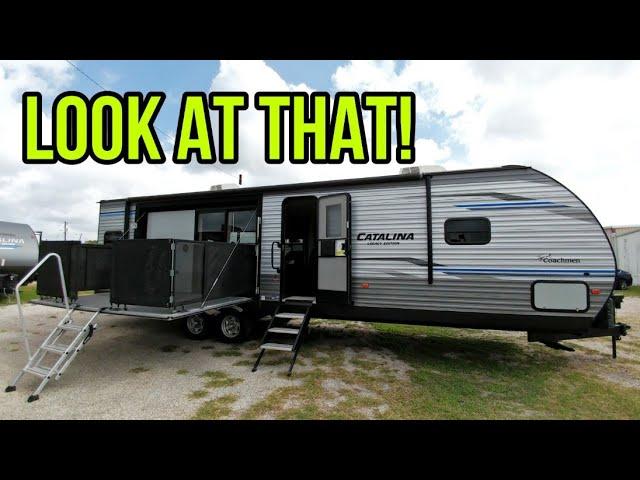 That's different!  Very special travel trailer RV!  Coachmen 303RKP