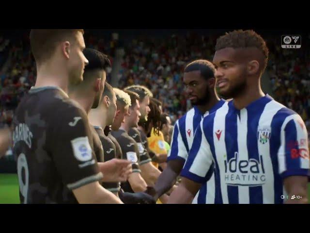 West Brom Vs Swansea City Championship FC25 Career Mode