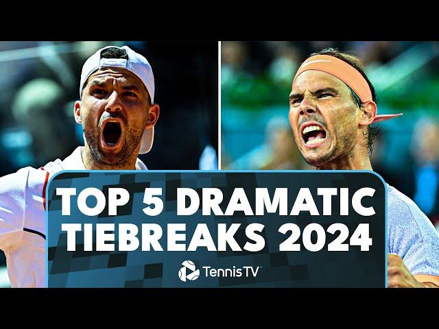 Top 5 Dramatic ATP Tiebreaks In 2024! ‍