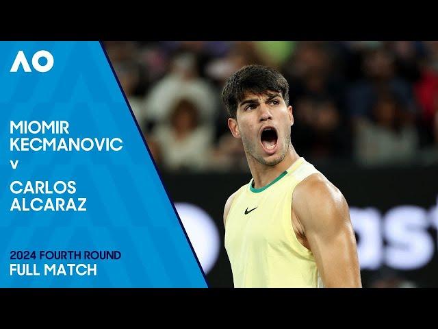 Miomir Kecmanovic v Carlos Alcaraz Full Match | Australian Open 2024 Fourth Round