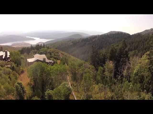 Deer Valley, Utah, Deer Crest Estates, Lot with Private Gondola Hill Trac, HD Aerial Video BEF