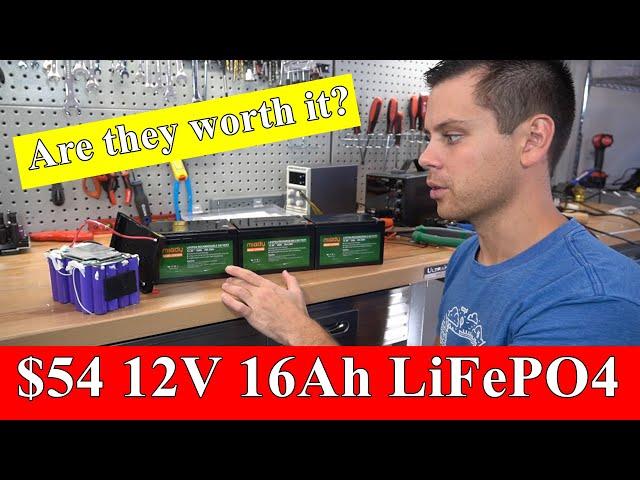 $54 12V 16Ah LiFePO4 "Miady" Pack Tested