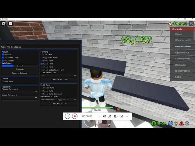 Roblox Ohio Script (KillAura, KillAll, AutoFarm Cash, AutoFarm ATM)