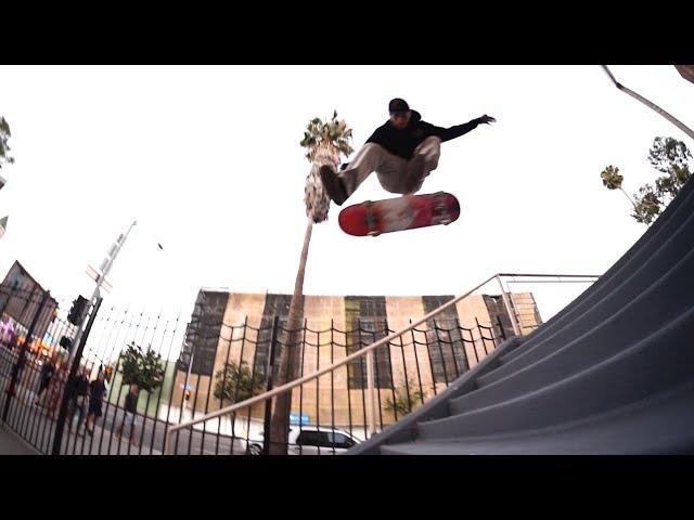 Cole Perera paying homage to Billy Marks with the double flip down Hollywood 12