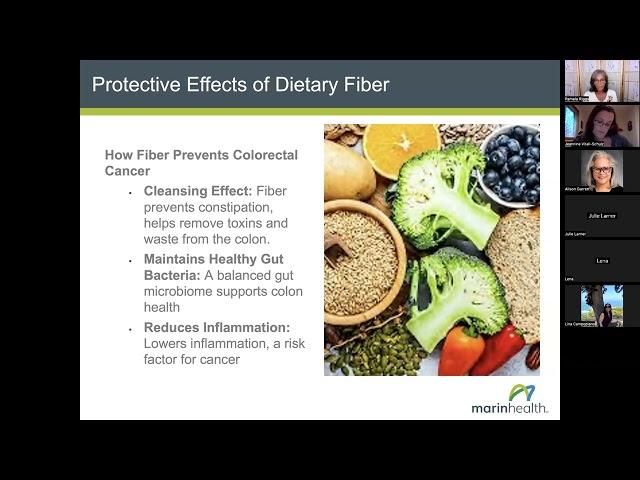 Nutrition for Preventing Colorectal Cancer - ft. Registered Dietitian Nutritionists from MarinHealth