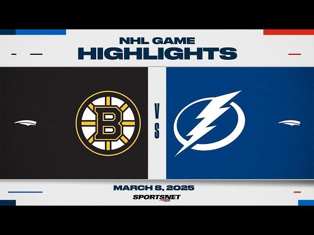 NHL Highlights | Bruins vs. Lightning - March 8, 2025