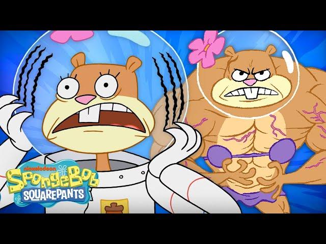 Every Time Sandy Goes Wild  | 20 Minute Compilation | SpongeBob