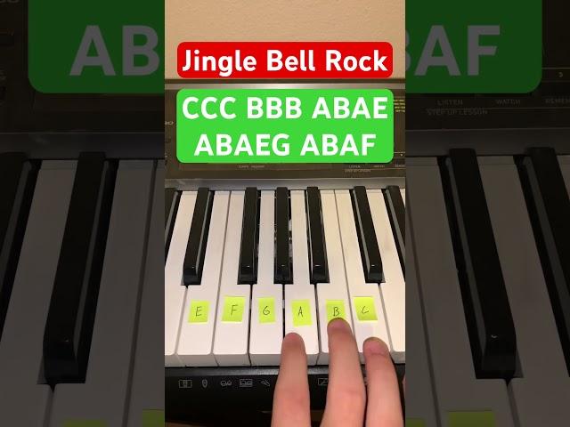 How To Play Jingle Bell Rock | Easy Piano Tutorial #shorts