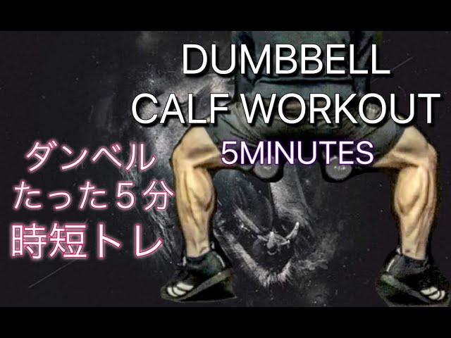 ふくらはぎを５分で鍛える時短トレ[5minute Dumbbell Calf Workout]