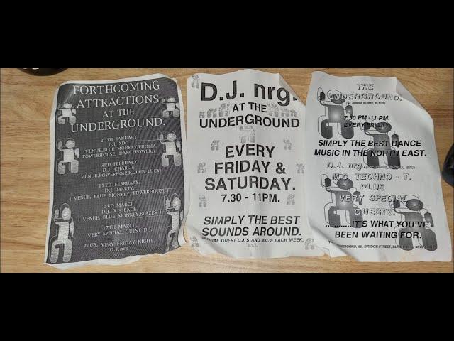 DJ NRG and MC Techno T Underground Blyth 1995