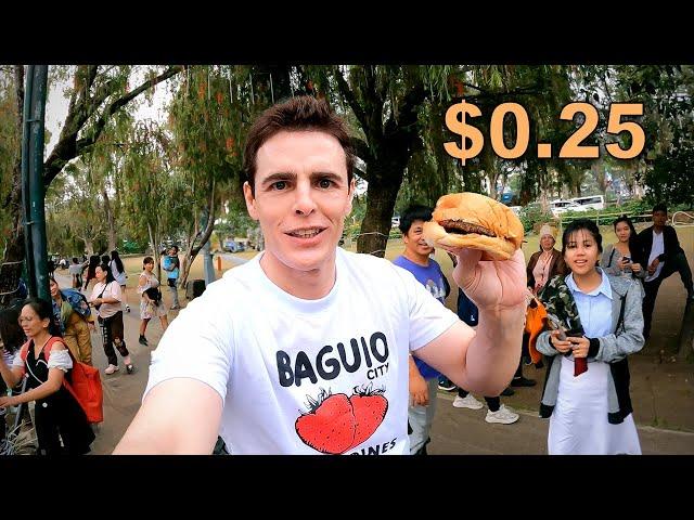 $0.25 Burger in Baguio, Philippines 