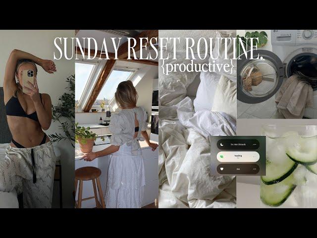 productive sunday reset routine 🪴 | spring cleaning, planning, get the best start to the week ️