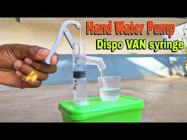 How To Make a Hand Water Pump || From Dispo VAN Syringe At Home || आसानी से घर पर बनाएं हैंड पंप