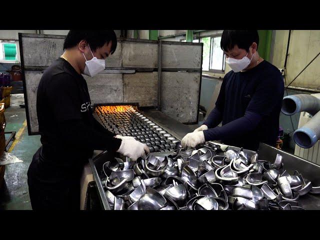 Safest Toe Cap Work Shoes! PPE Mass Production Process in Korea Factory.