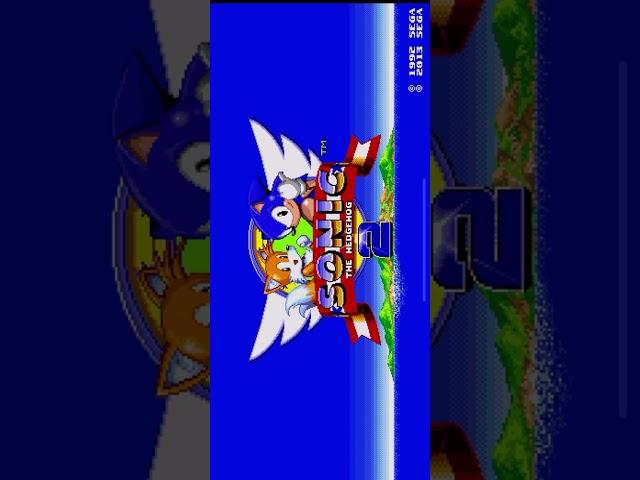 I play Sonic the hedgehog 2