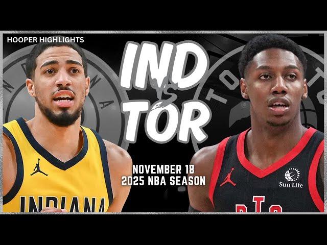 Indiana Pacers vs Toronto Raptors Full Game Highlights | Nov 18 | 2025 NBA Season