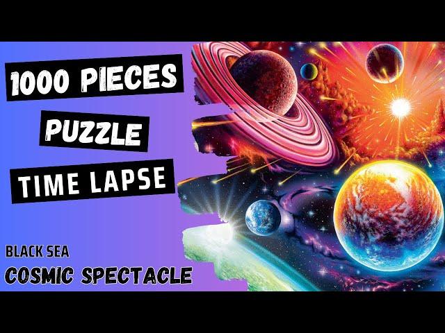 Solving Cosmic Spectacle 1000 Pieces Puzzle | Time Lapse