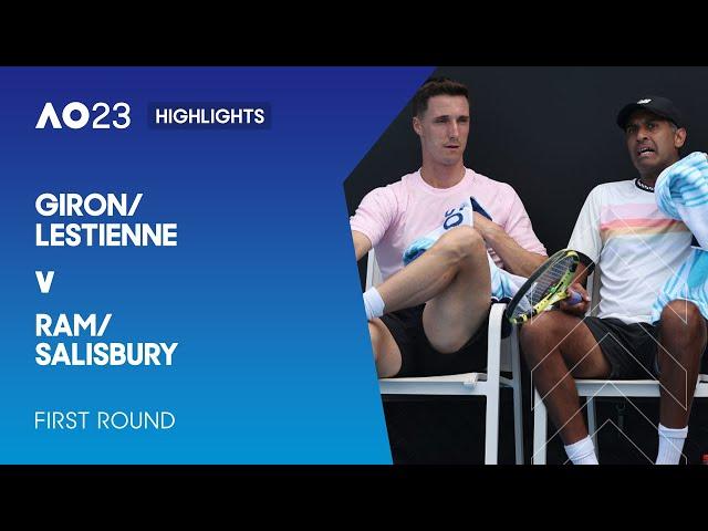 Giron/Lestienne v Ram/Salisbury Highlights | Australian Open 2023 First Round