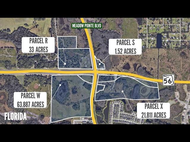 Wesley Chapel Lakes Drone Video of State Road 56 and Meadow Pointe Blvd.