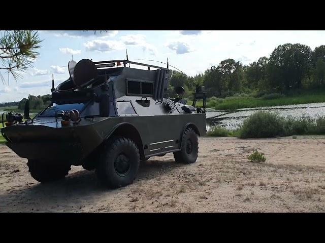 БРДМ-2 по песку в гору