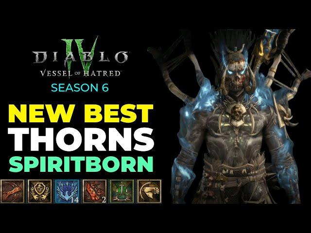 Rock Splitter THORNS Spiritborn Build DESTROYS Torment 4 | Diablo 4