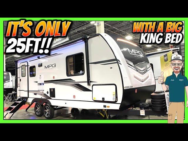 Under 26ft with King Bed, Slide, & ½ Ton Towable! 2024 MPG 2100RB Travel Trailer by Cruiser RV