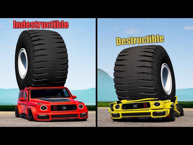 Indestructible vs Destructible Cars #2 - Beamng drive