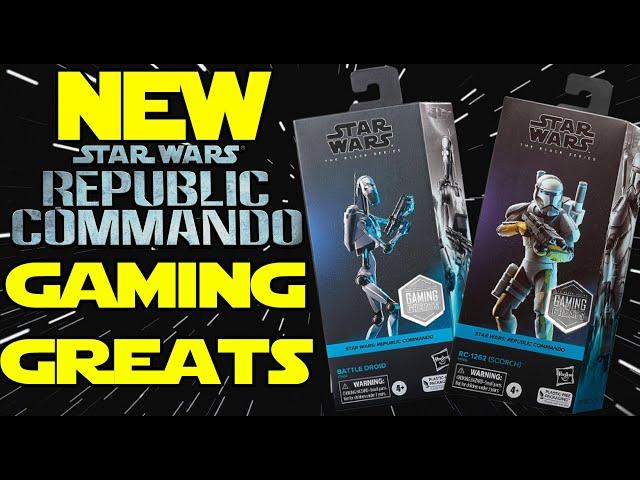 NEW Star Wars Black Series SCORCH & Battle Droid (REPUBLIC COMMANDO) Gaming Greats Figure Review