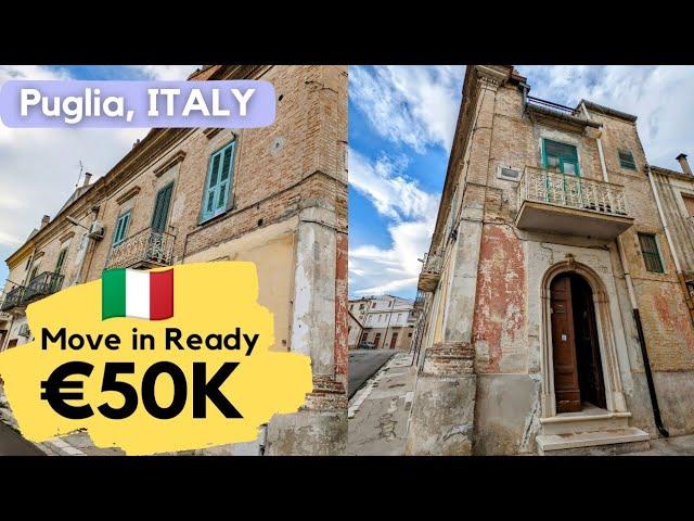 Beautiful Move in Ready Home for Sale in Puglia Italy with Terrace and Balconies in Gorgeous Town