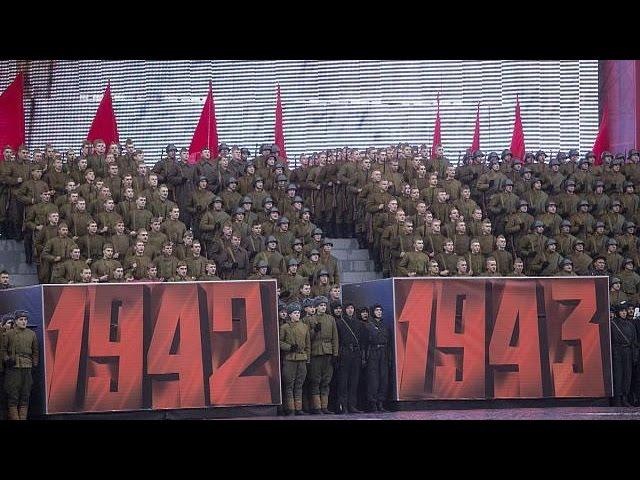 Moskau: Gedenkmarsch zum Jahrestag der Oktoberrevolution