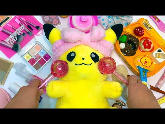 [Toy ASMR]Pokémon Skincare Toy & Eating ASMR | Pikachu Roleplaying | Satisfying Toy Unboxing ASMR