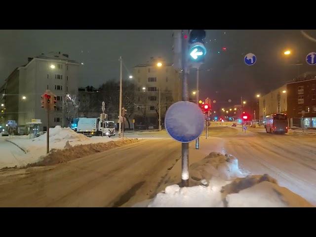 Helsingin raitiolinja 3H,2,3 Koskela-Olympiaterminaali-Messukeskus-Olympiaterminaali-Meilahti.