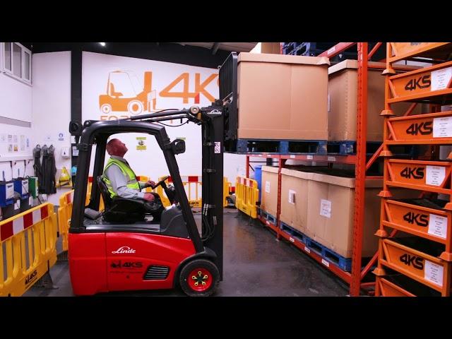 Counterbalance Forklift Training Video | How to Stack at High Level | 4KS Forklift Training