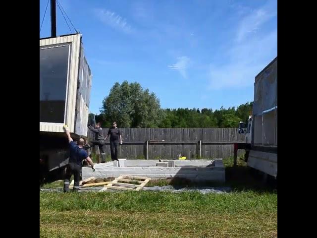Сборка модульного дома