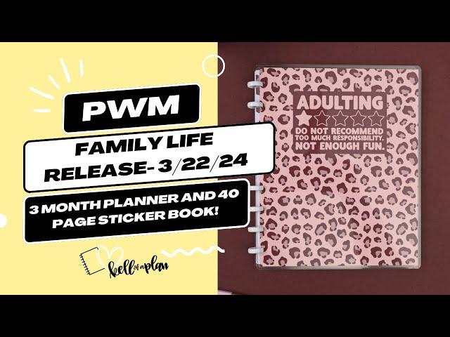 Adulting Planner + Family Life Basics Flipthrough- Releases 3.22.24