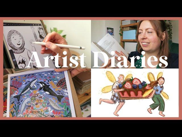 artist diaries ️ drawing children’s characters for my picture book portfolio