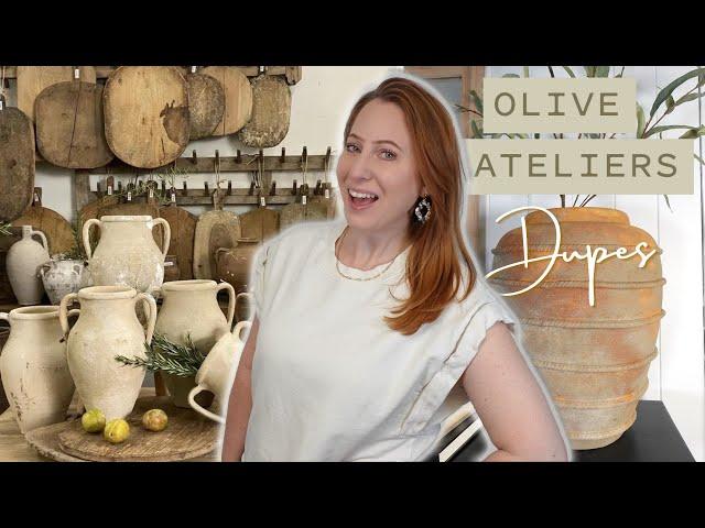 Olive Atelier Inspired DIY /  High End Dupes Home Decor on a Budget / how to aged vessel