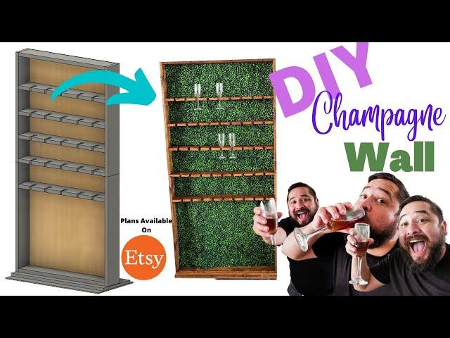 DIY Champagne Wall Backdrop