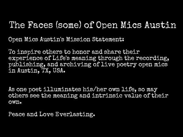 The Faces (some) of Open Mics Austin