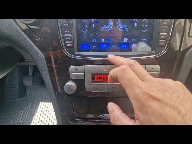 تفعيل ازرار التكييف على شاشة السيارة