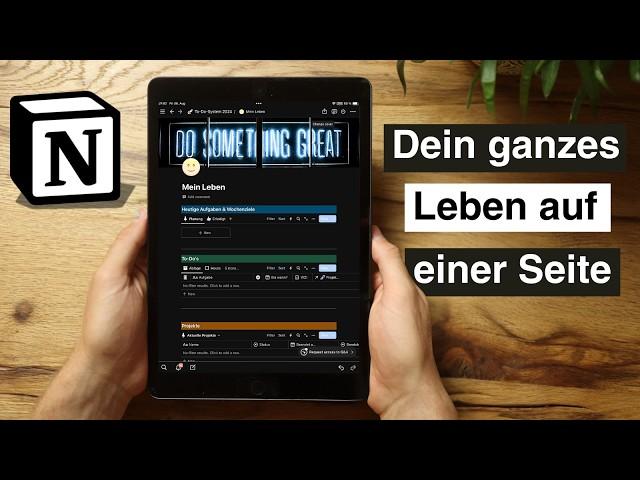 Minimalistisches To Do & Life Management System (Notion)