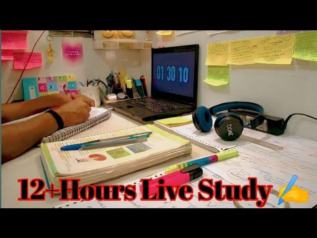 Study With Me Live Session For Neet-Jee-Upsc-Boardexam |POMODORO MOTIVATION|RAIN SOUND #study #live