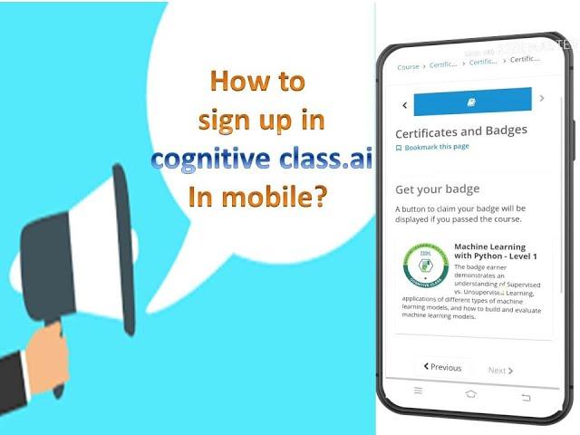 How to sign up in cognitive class.ai in mobile? | sliceinfo