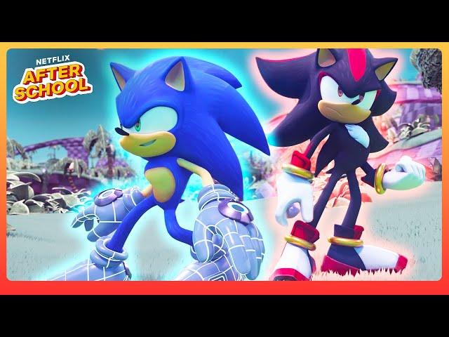 The Most Ultimate Sonic vs Shadow Showdowns!  Sonic Prime | Netflix After School