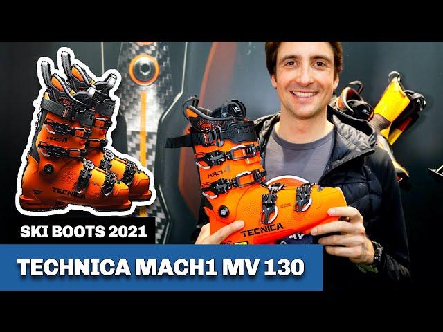 Tecnica Mach1 MV 130: carbon reinforced ski boot [ISPO]